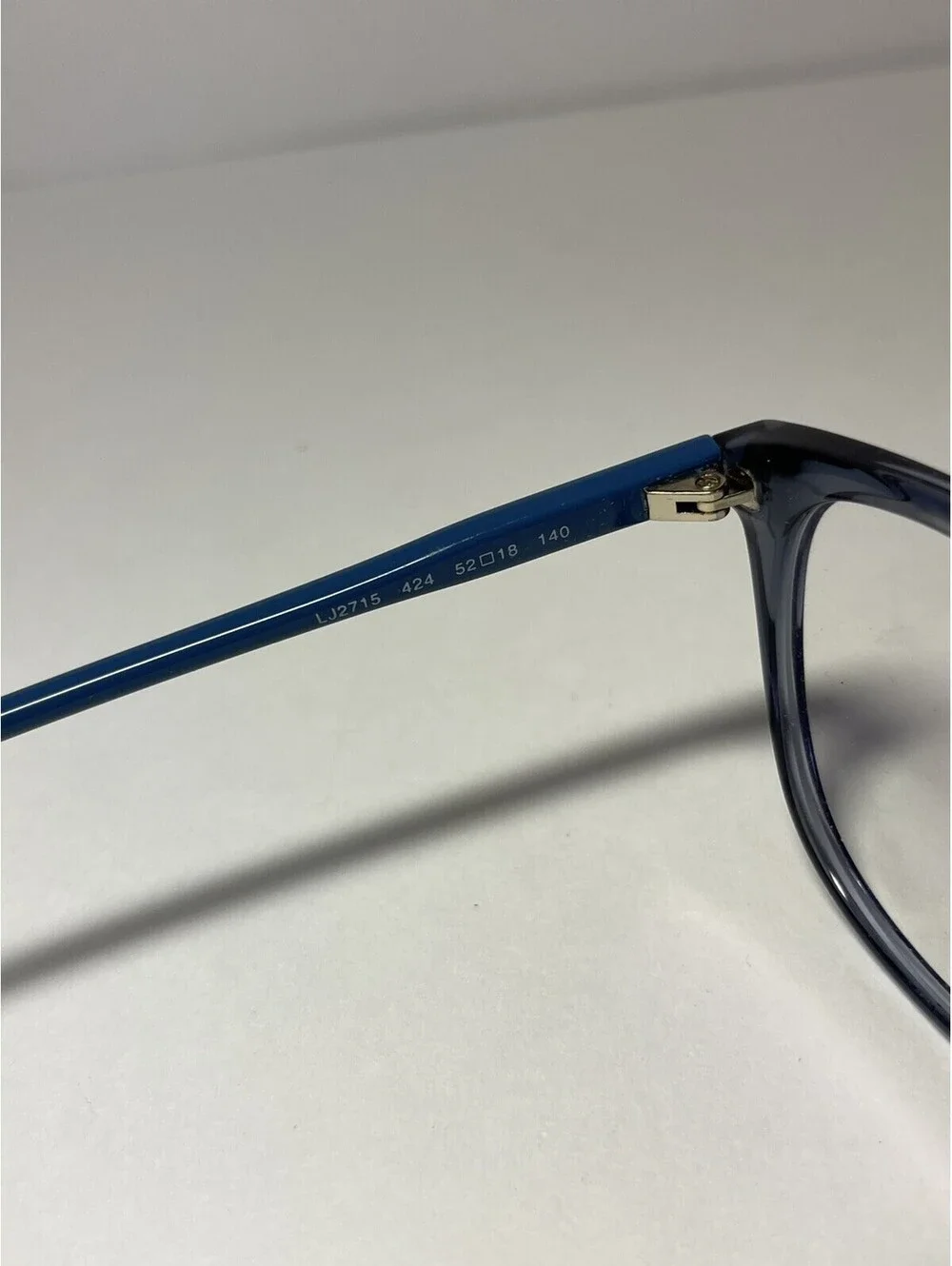 Liu Jo Eyeglasses LJ2715 424 Ebony & Blue L, Size 52-18-140 / With Case
